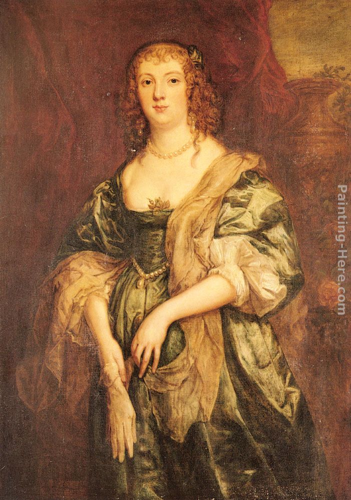 Portrait of Anne Carr, Countess of Bedford (1615-1684) painting - Sir Antony van Dyck Portrait of Anne Carr, Countess of Bedford (1615-1684) art painting